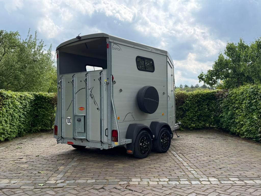 Nieuwstaat bockmann portax vol optie, Dieren en Toebehoren, Paarden en Pony's | Trailers en Aanhangwagens, Ophalen, Aluminium