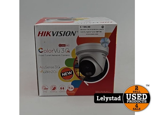 Hikvision DS-2CD2367G3-LIS2UY ColorVu Hybrid Turret 6MP Wit