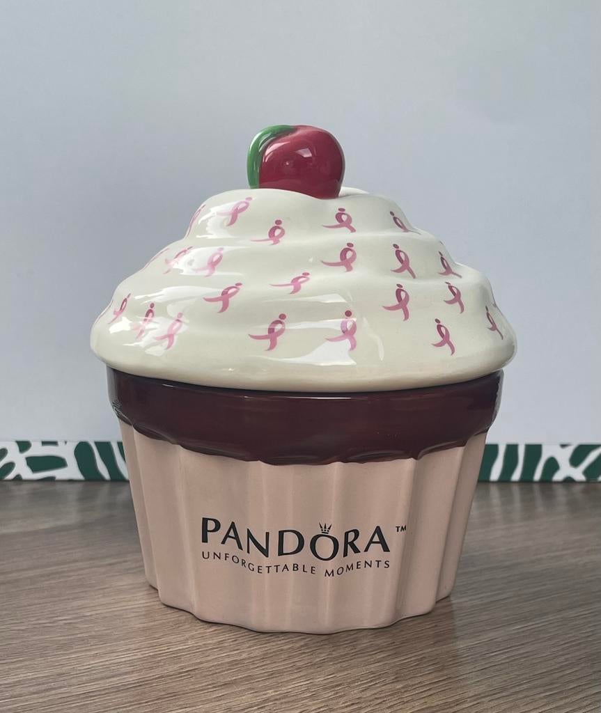 ZELDZAAM Breast Cancer Awareness Cupcake juwelen doos, Ophalen, Zo goed als nieuw