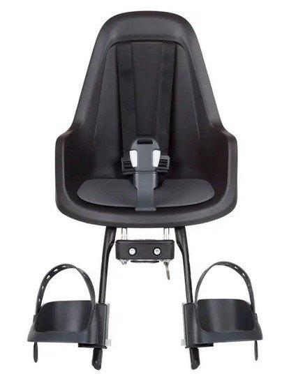 BOBIKE go mini fietsstoeltje voor urban zwart *~~nieuw~~*, Ophalen of Verzenden, Nieuw, Voorzitje, Voetsteuntjes