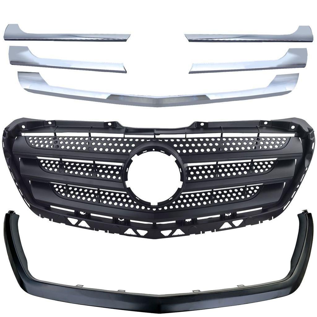 Grill met Frame & Chroom Set Mercedes Sprinter W906 Facelift, Verzenden, Automotive Parts, A.parts@hotmail.nl, Trasmolenlaan 12 3447 GZ Woerden