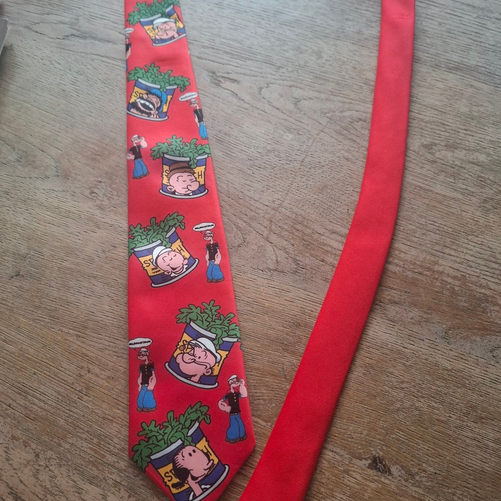 Popeye stropdas - Ralph Marlin - Origineel - Vintage, Kleding | Heren, Ralph Marlin, Ophalen of Verzenden, Zo goed als nieuw, Met patroon