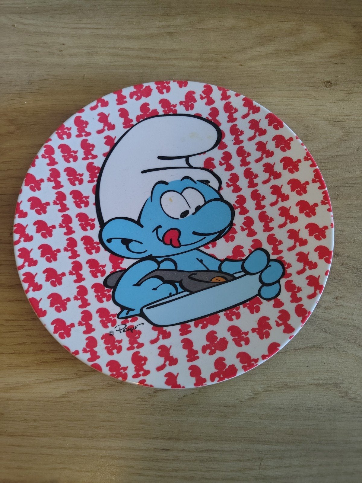 Bord Smurf, Ophalen of Verzenden