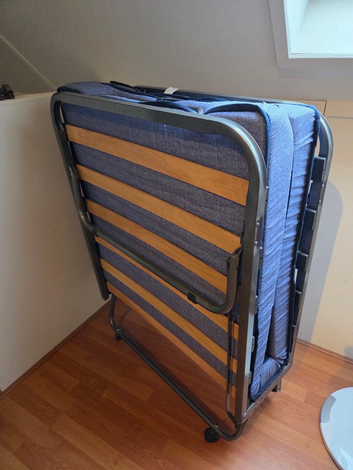 Opvouwbed/Logeerbed/Stretcher eenpersoons (80x180cm), Ophalen, Eenpersoons, Blauw, 190 cm of minder