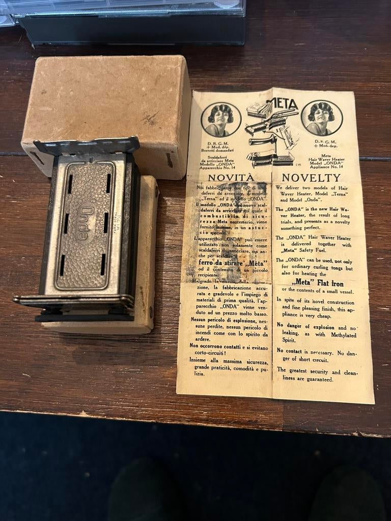 Meta haar krul set uit 1920, Ophalen of Verzenden