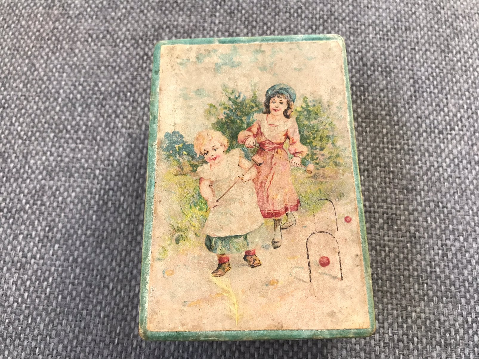 Antiek sieradendoosje uit 1920 van juwelier Stolk,Gorinchem, Antiek en Kunst, Curiosa en Brocante, Ophalen of Verzenden