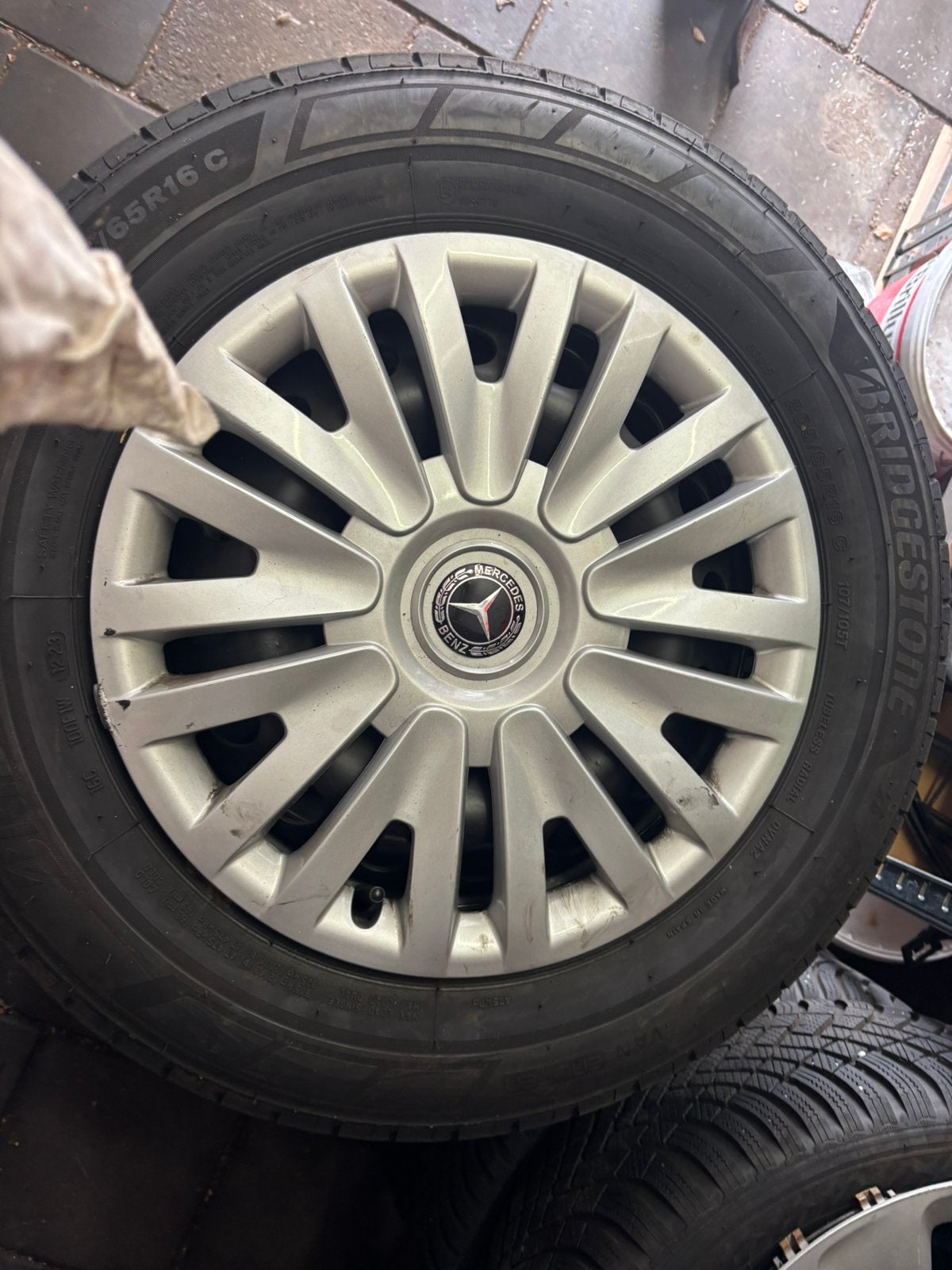 VELGEN MET ZOMERBANDEN MERCEDES VITO 205/65/16, Ophalen, Bestelwagen, Velg(en), 16 inch