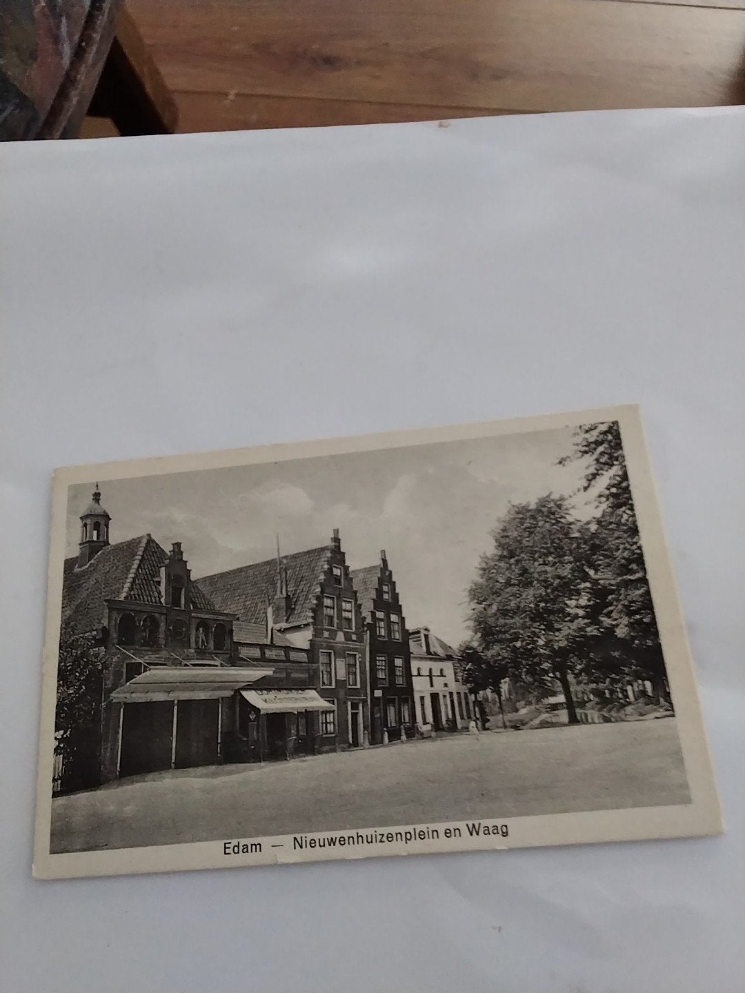 Oude ansichtkaart Edam - Nieuwenhuizenplein en Waag, Ophalen of Verzenden