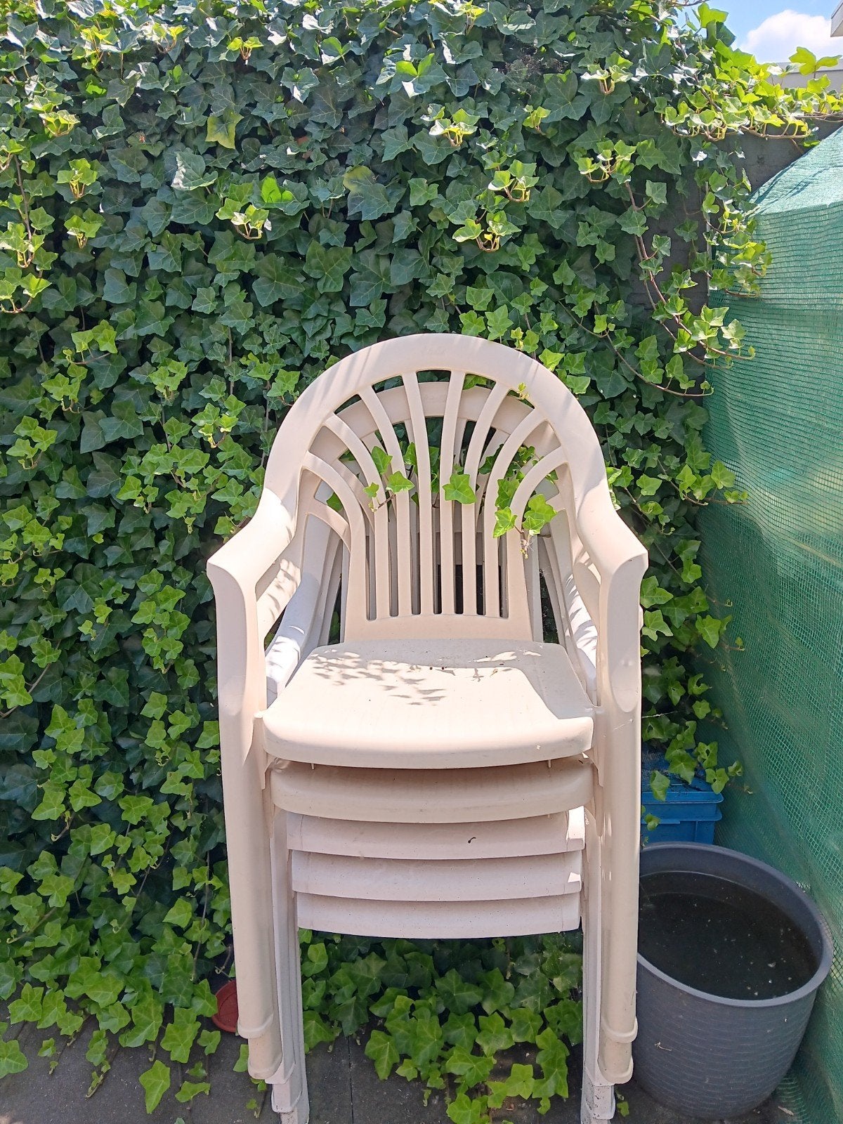 Hartman stapelstoelen, Tuin en Terras, Tuinstoelen, Ophalen, Gebruikt, Kunststof