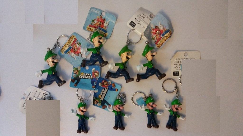 Super Mario Luigi sleutelhangers Nintendo Sonic tekenfilm, Ophalen of Verzenden, Overige figuren, Zo goed als nieuw, Beeldje of Figuurtje