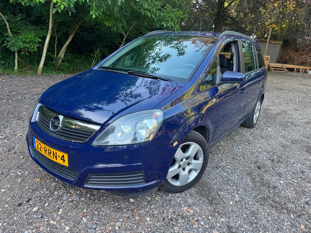 Opel Zafira 1.6 Business CLIMA AIRCO NIEUIWE APK 7PERSOONS, Auto's, Opel, Voorwielaandrijving, Gebruikt, 4 cilinders, Blauw