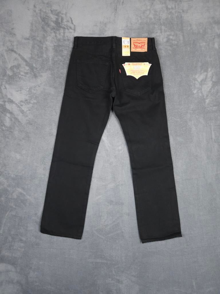 Levis 501 Broek W32 L30 Zwart 100% katoen Straight Jeans ., ., Zwart, Nieuw, W32 (confectie 46) of kleiner
