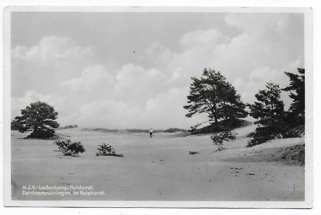 Hulshorst N.V.J. Ledenkamp oude ongelopen ansichtkaart B8133, Ophalen of Verzenden, 1940 tot 1960, Ongelopen