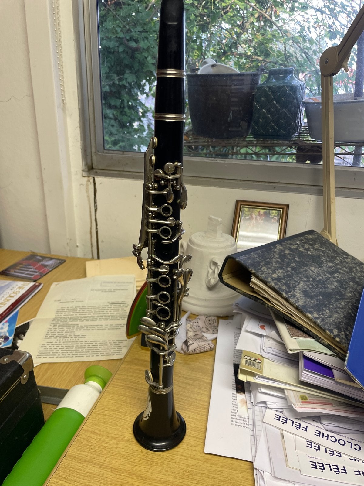Selmer Bundy Es Klarinet met mondstuk, kunststof, Ophalen of Verzenden, Gebruikt, Kunststof, Es-klarinet