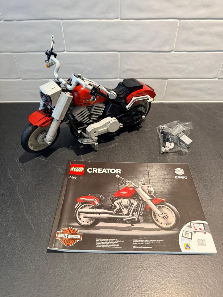 Lego 10269 - Creator: Harley-Davidson Fat Boy, Lego, Compleet, Ophalen of Verzenden, Zo goed als nieuw