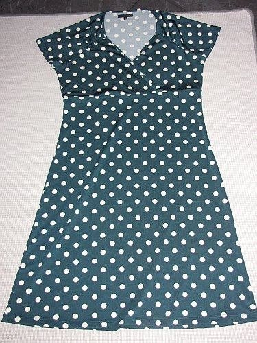 GEZOCHT: xxl king louie groene polka dot stippen jurk, Maat 46/48 (XL) of groter, Ophalen of Verzenden, Zo goed als nieuw, Knielengte