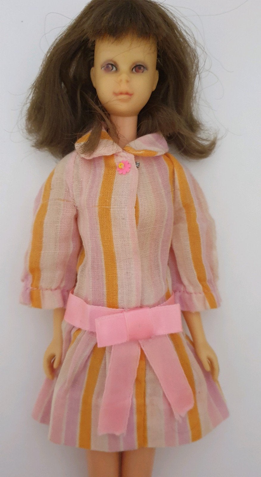 (Barbie) vintage Francie jurkje #1225 snazz met label 1969, Ophalen of Verzenden, Kleertjes