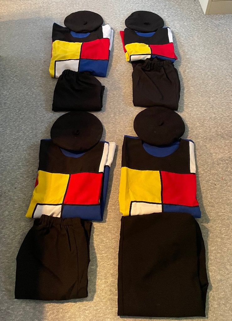 Mondriaan pakken, Carnaval, Verzenden, Zo goed als nieuw, Kleding