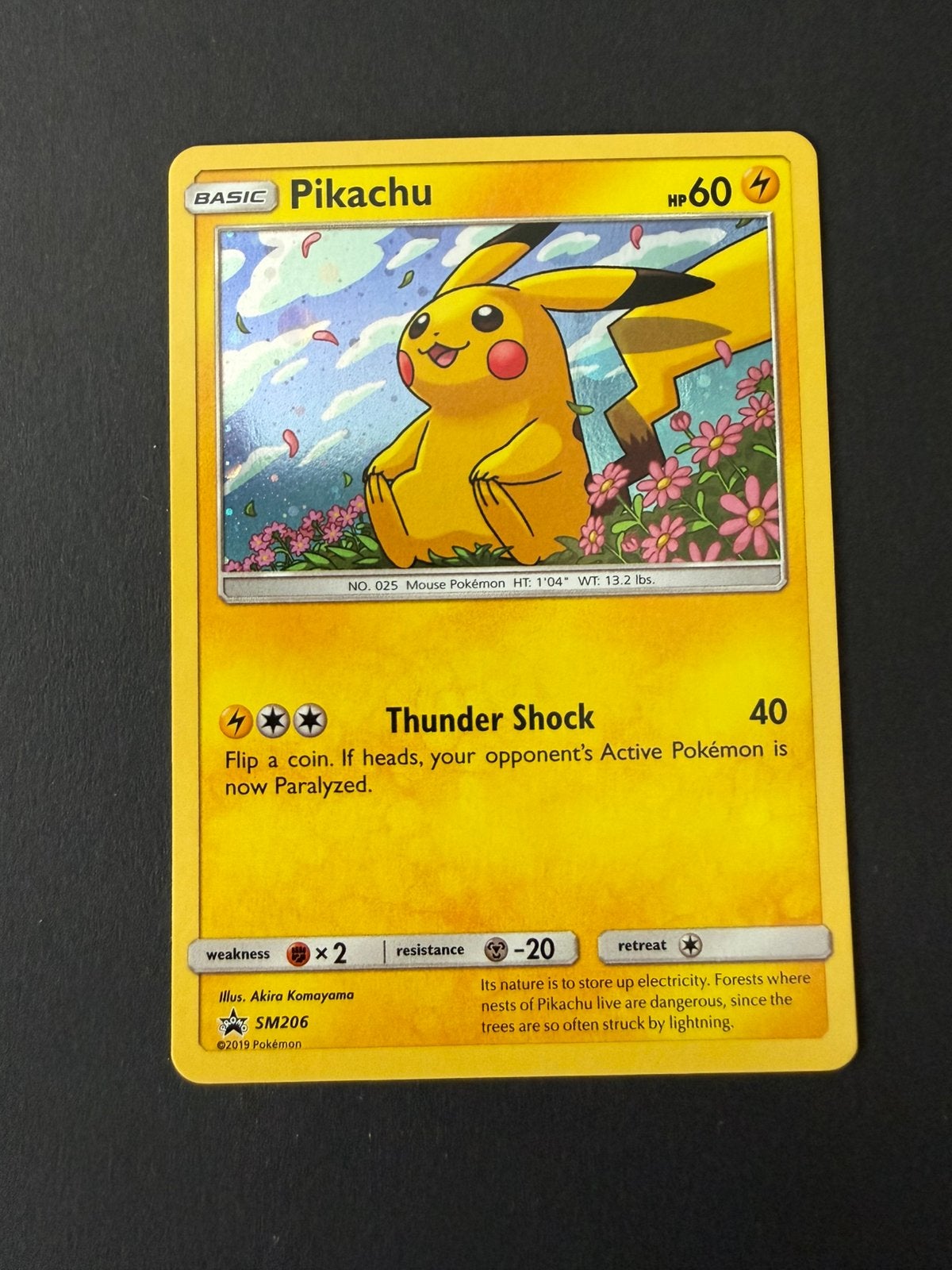 SM206 Pikachu promo, Ophalen of Verzenden, Zo goed als nieuw, Losse kaart