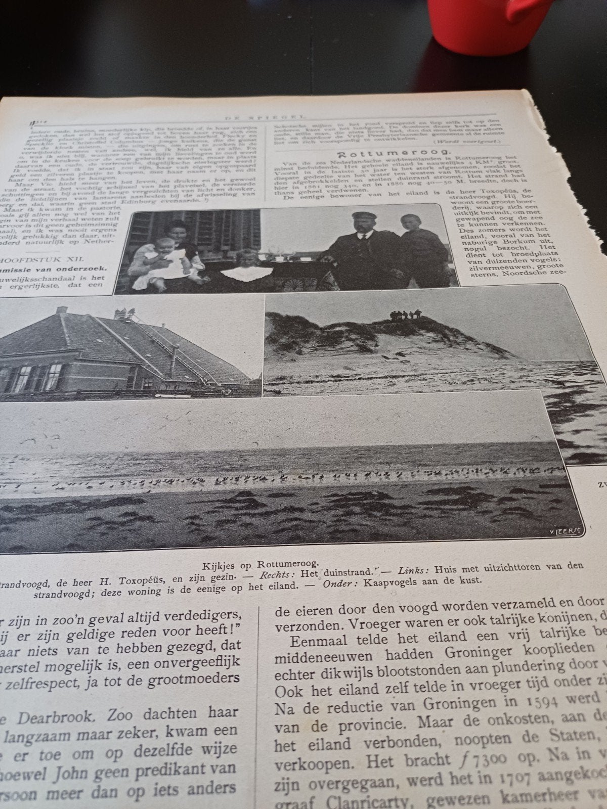 artikel over Rotterumeroog 1912, Verzamelen, Ophalen of Verzenden, Voor 1920, Knipsel(s)