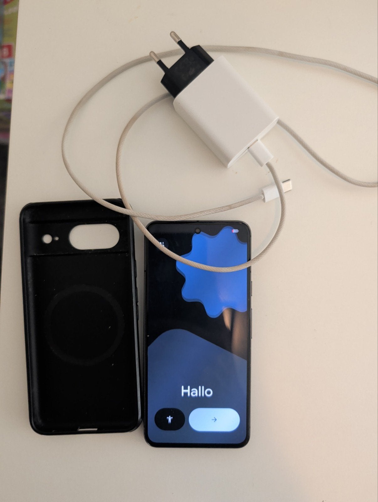 Google Pixel 8   256 gb g zwart inclusief cover en lader, Gebruikt, Overige modellen, Ophalen of Verzenden, Zonder simlock