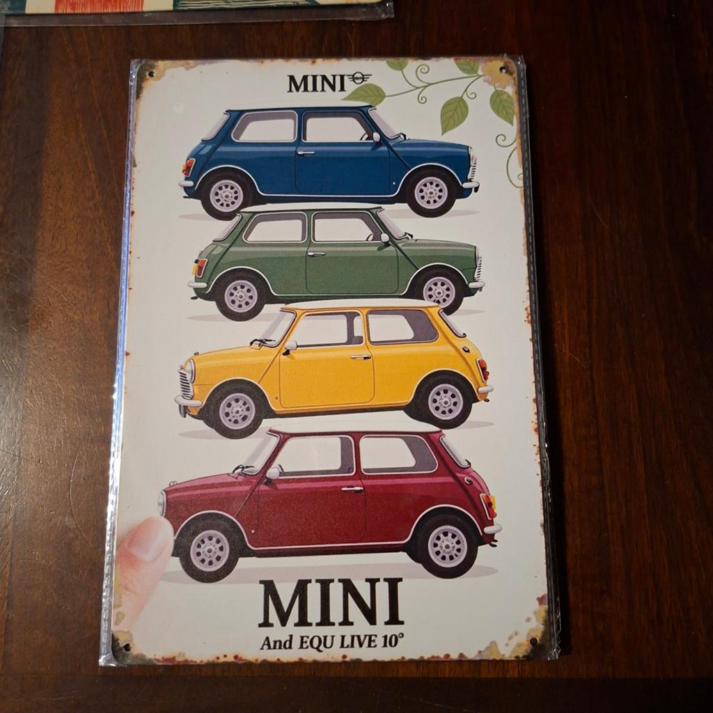 Mini Cooper Metalen plaat div, Ophalen of Verzenden, Zo goed als nieuw, Auto's