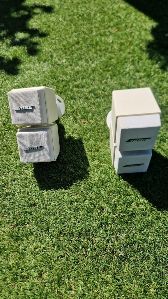 Bose Acoustimass Cube Speakers - Wit, Audio, Tv en Foto, Luidsprekers, Ophalen, Gebruikt, Bose, Minder dan 60 watt