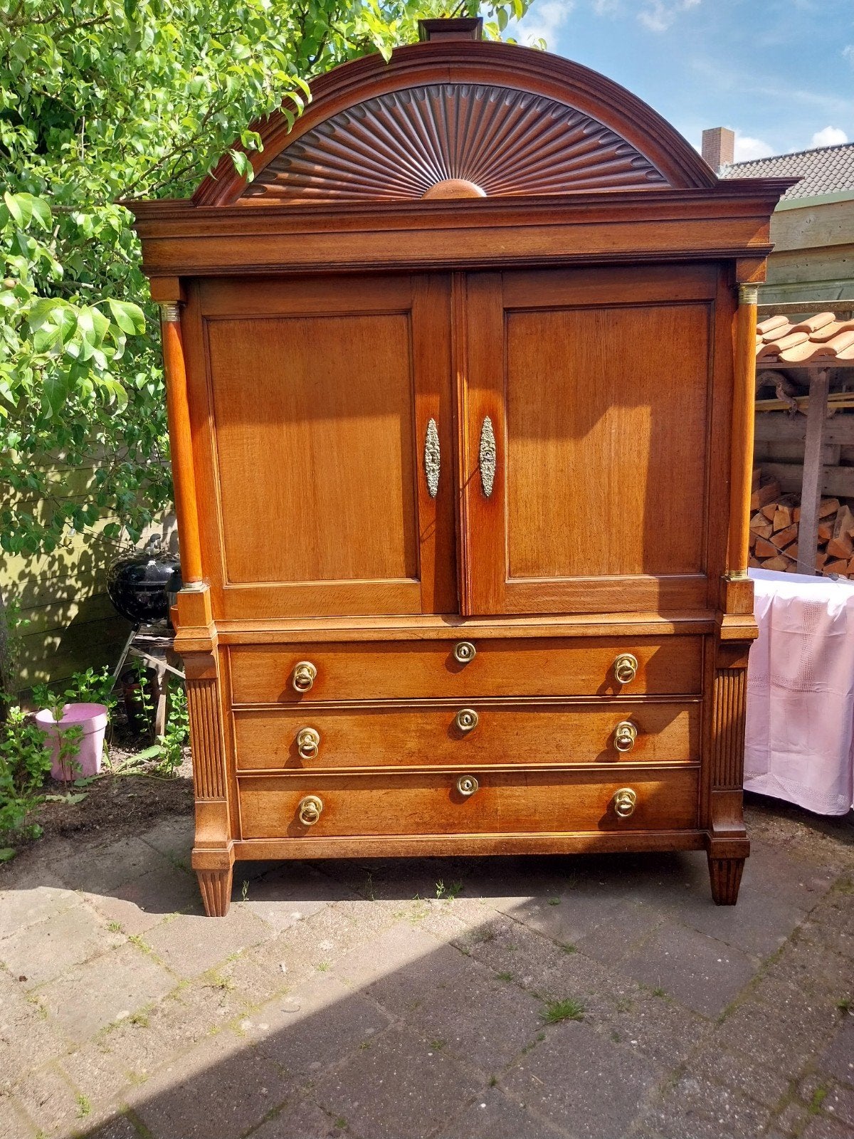 Antiek Drents Kabinet - Demontabel met Veel Bergruimte, Ophalen of Verzenden