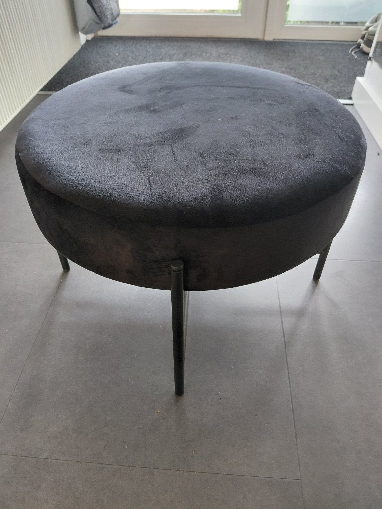 Poef en hooker, Ophalen, Eenpersoons, Minder dan 75 cm, Vintage