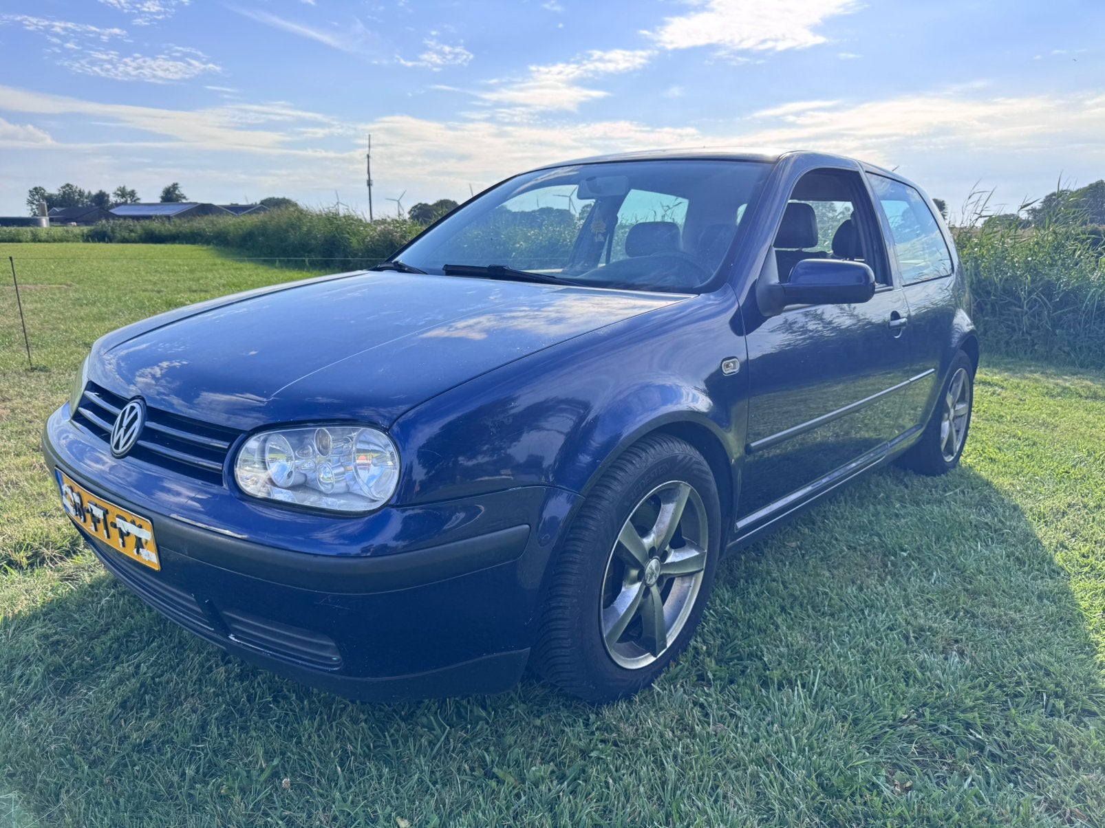 Volkswagen Golf 2.8 V6 150KW 4MOTION 2000 Blauw, Auto's, Volkswagen, 1373 kg, Zwart, Blauw, Handgeschakeld