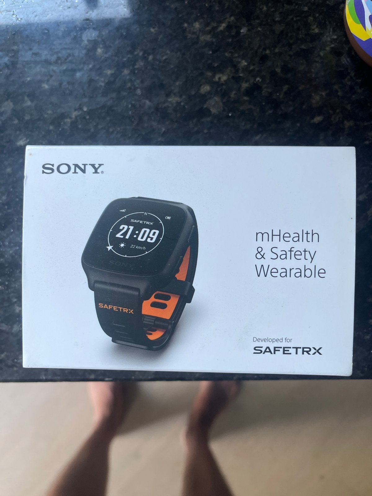 Sony Safetrx Watch WHSD-1EU mHealth & Safety Wearable, Ophalen, Zwart, Nieuw, Waterdicht