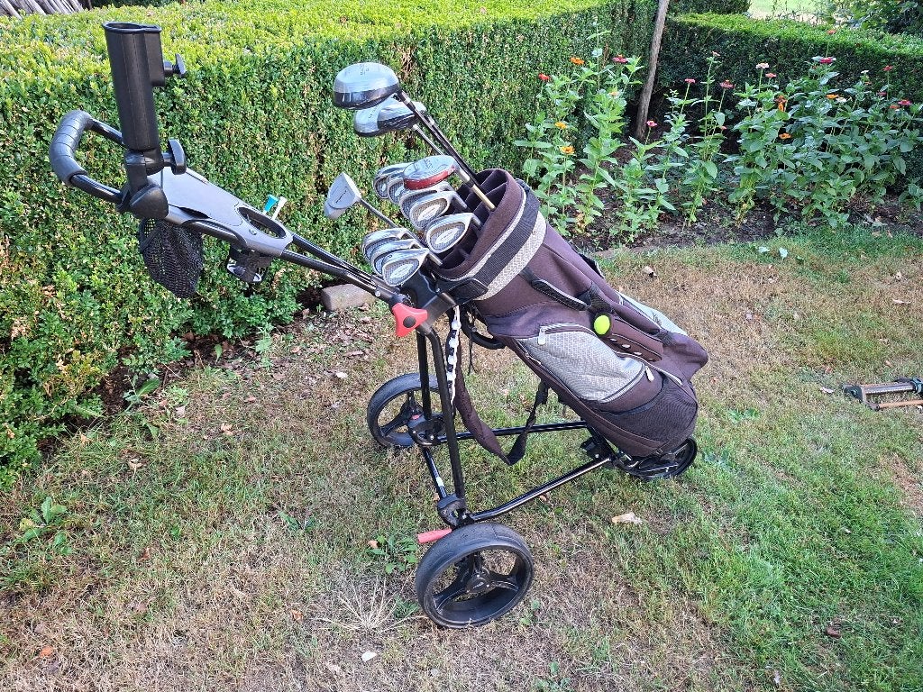 Golfset St George 456789PS Hyb2 Driver W3 W5 Tas & Trolley, Ophalen of Verzenden, Set, Overige merken