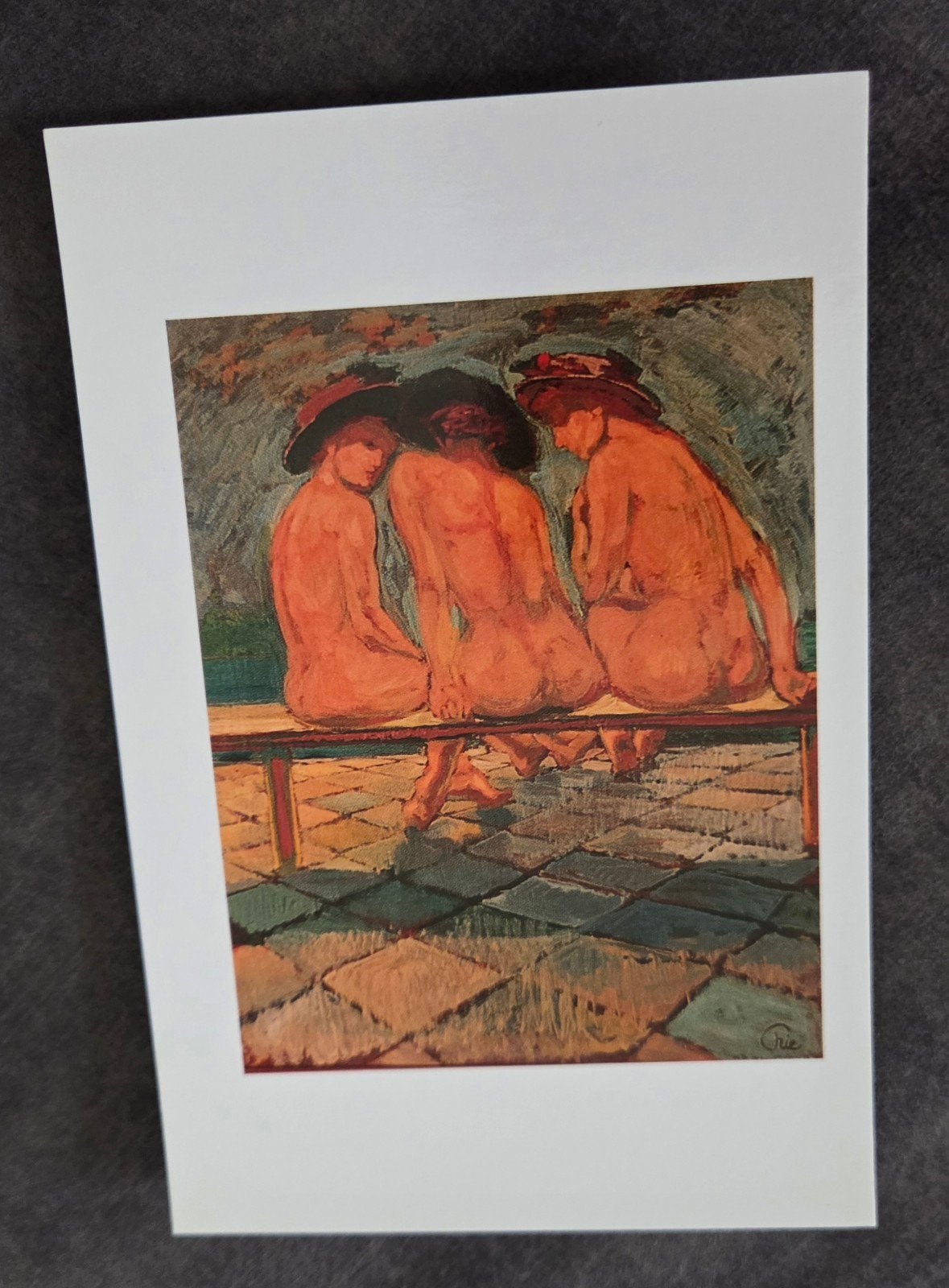 Drie naakte vrouwen - Bruno Geertsen, Verzenden, 1980 tot heden, Ongelopen, Overige thema's
