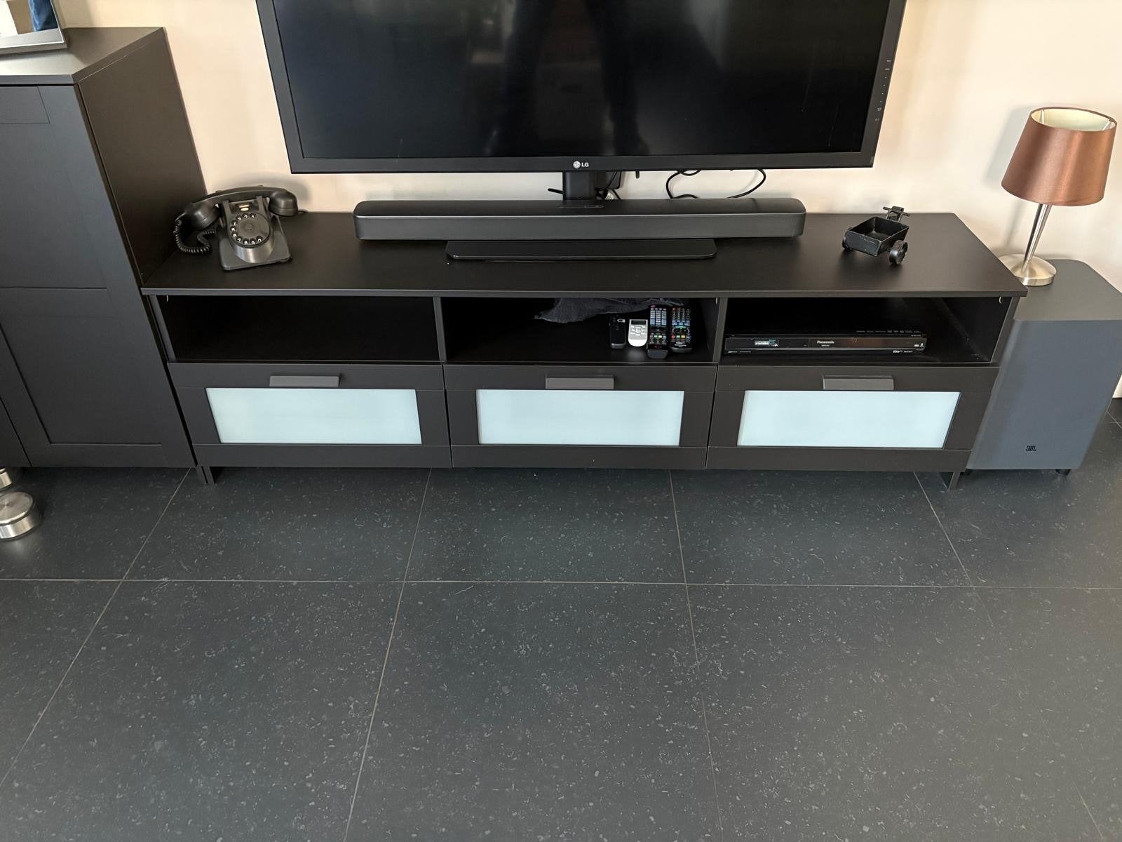 Zo goed als nieuw Ikea Brimnes tv meubel, Huis en Inrichting, Ophalen, 150 tot 200 cm, Zo goed als nieuw, Minder dan 100 cm