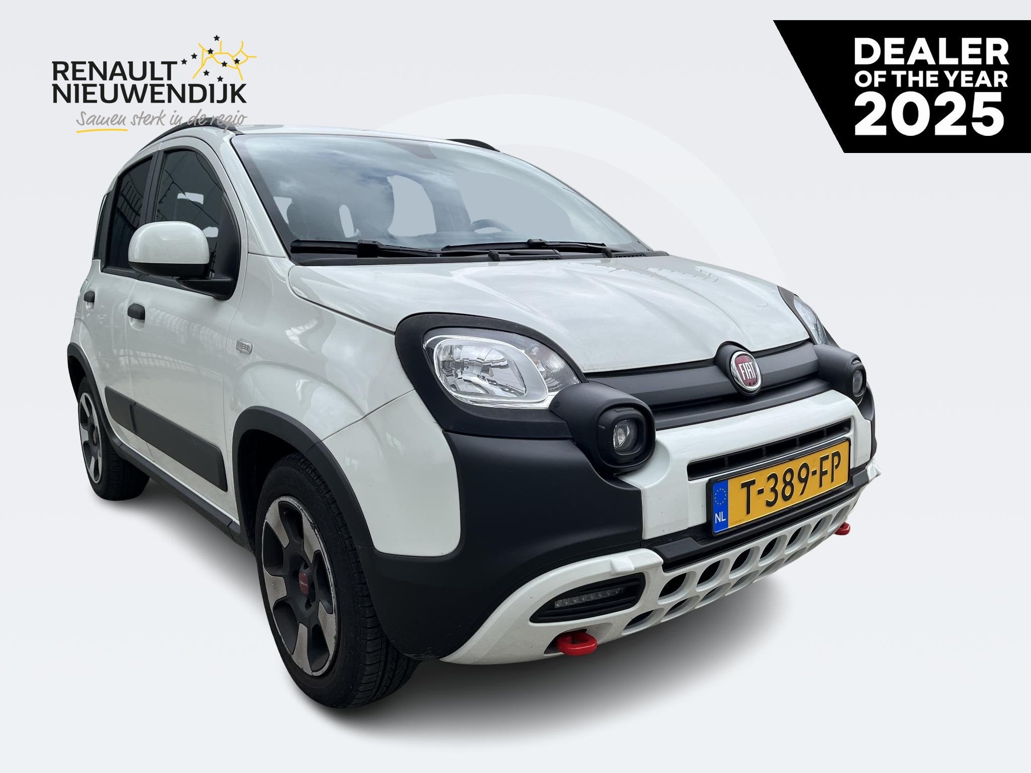 Fiat Panda 1.0 Hybrid Cross l APPLE CARPLAY l ANDROID AUTO l, Auto's, Stof, Panda, Wit, Origineel Nederlands