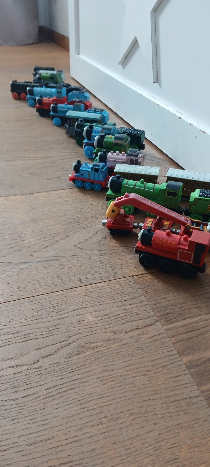 Thomas de Trein houten treintjes collectie, Ophalen
