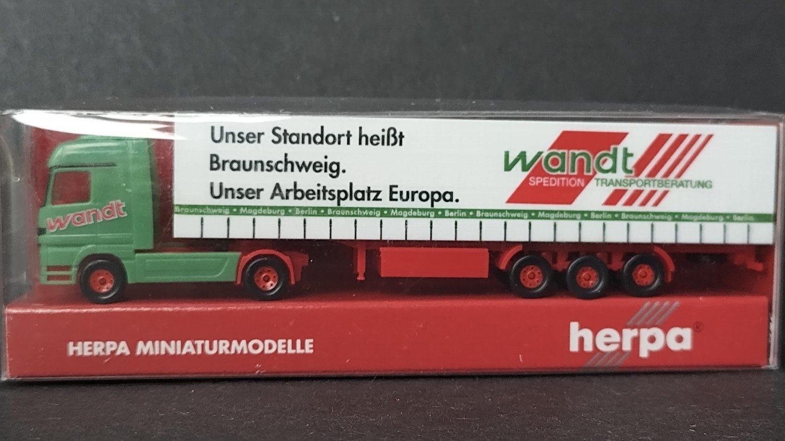 Mercedes Benz Actros Wandt Spedition 1:160 Herpa Pol, Hobby en Vrije tijd, Modelauto's | Overige schalen, Verzenden, Nieuw, M
