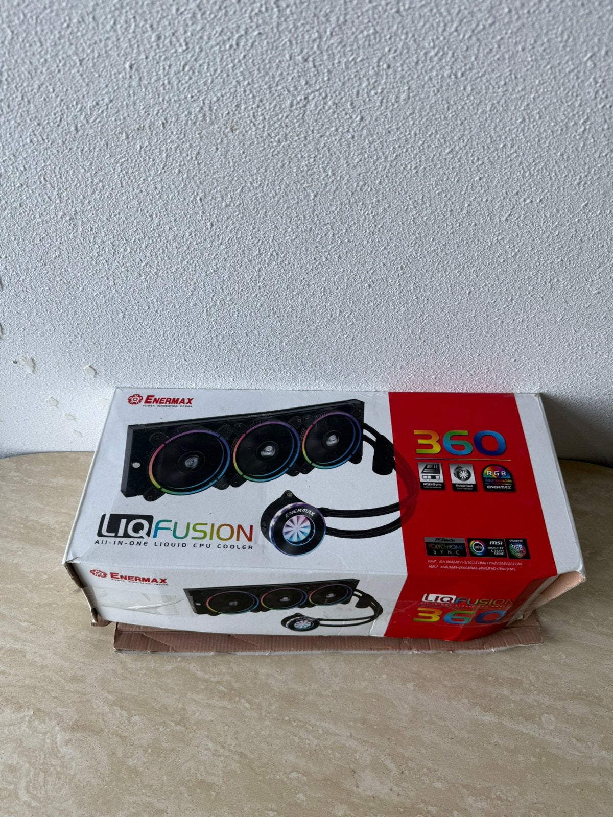 Enermax Liqfusion 360 rgb aio Waterkoeler, Ophalen of Verzenden, Zo goed als nieuw