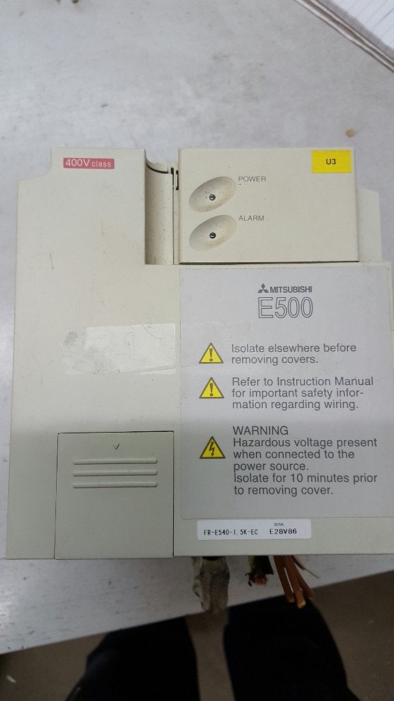 #01469 mitsubishi frequentie regelaar. Type. E500, Hobby en Vrije tijd, Elektronica-componenten, Ophalen of Verzenden, Gebruikt