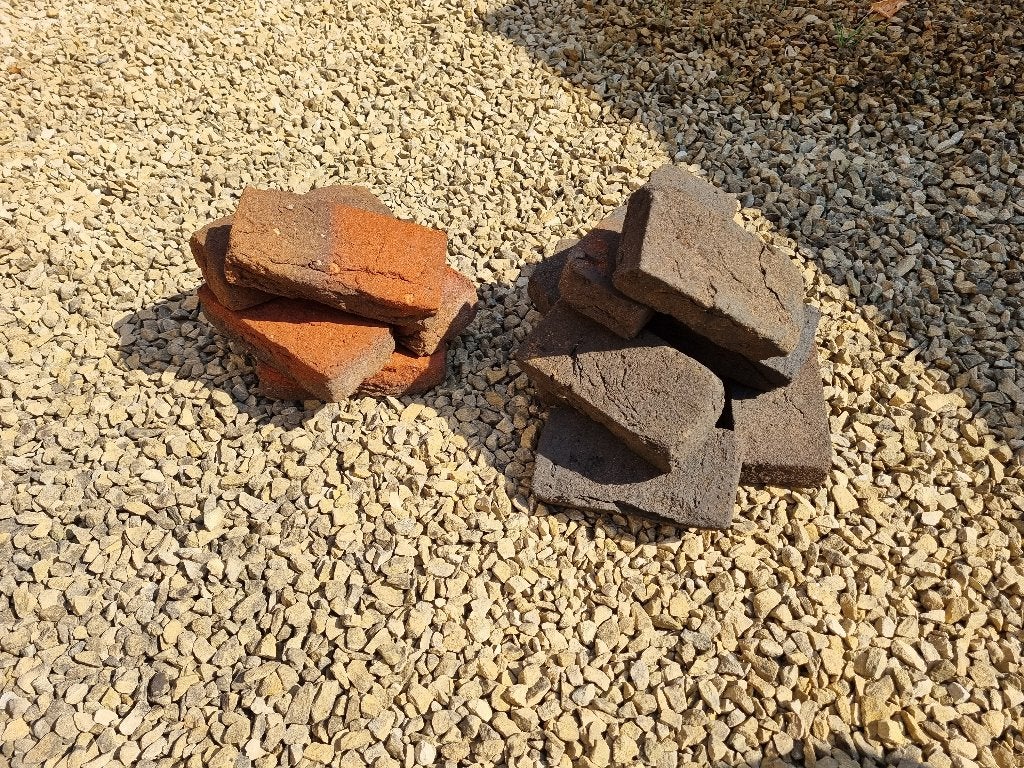 15 Veldbrandstenen - nieuw, Doe-het-zelf en Verbouw, Metselstenen, Ophalen, Nieuw, Bakstenen