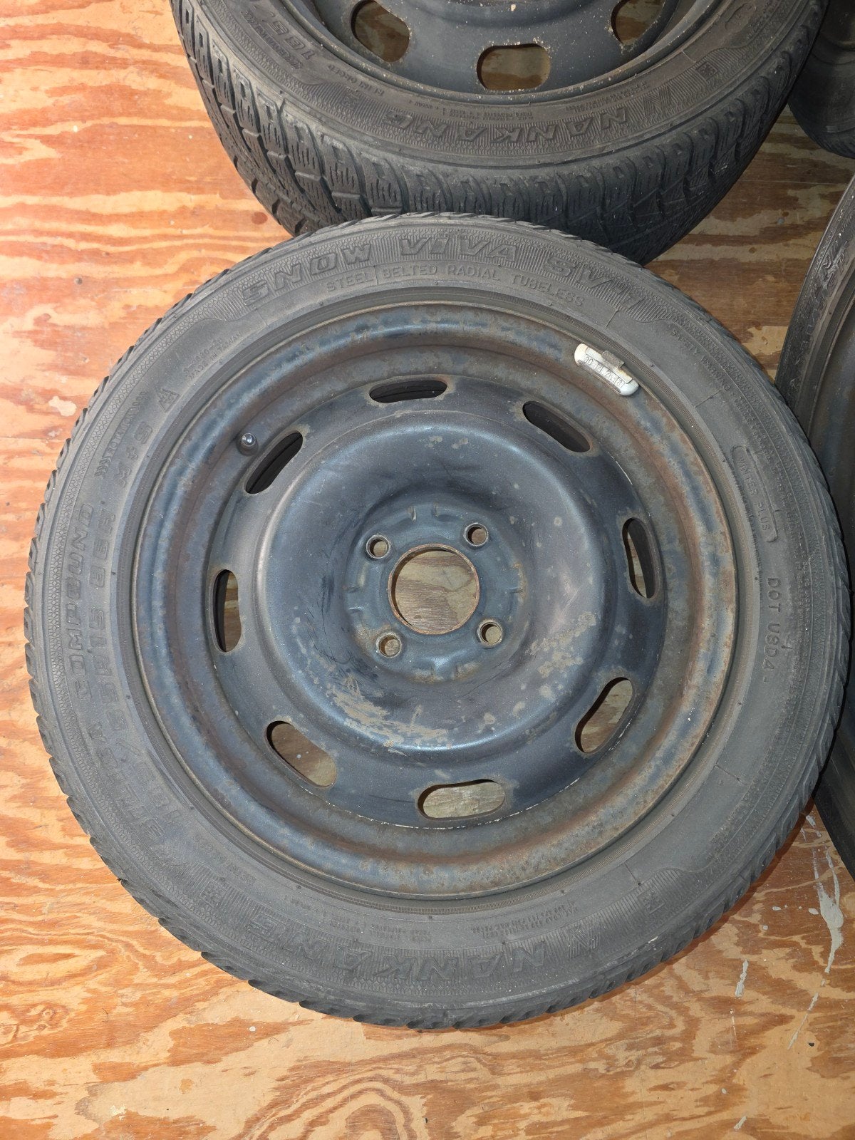 16 inch winterbanden voor peugeot 206 en 206 cc, Ophalen, Overige, Gebruikt, 16 inch