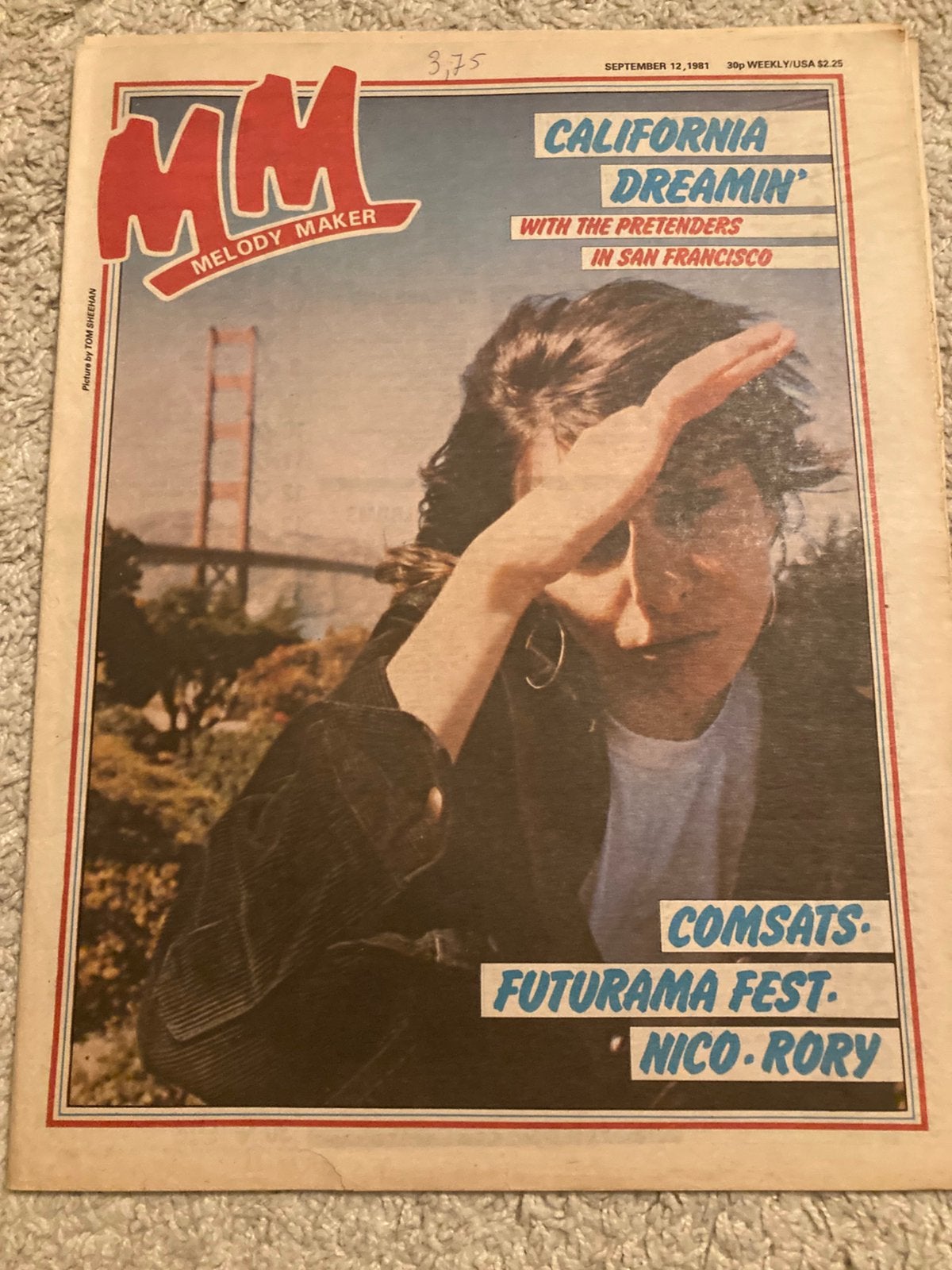 MELODY MAKER 1981 PRETENDERS Comsat Angels RORY GALLAGHER, Ophalen of Verzenden, Muziek, Film of Tv