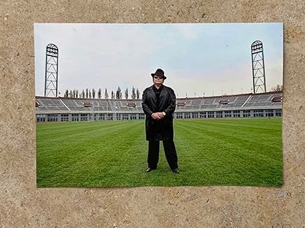 Org kl foto 20x30cm Andre Hazes in Olymp stadion 11-04-2002, Verzamelen, Verzenden, Nieuw, Foto of Kaart