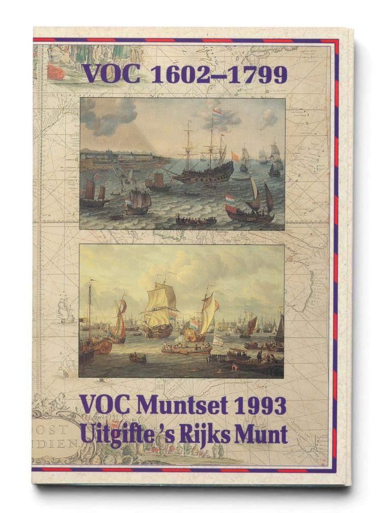 Nederland VOC Muntset Guldens 1993 incl. penning, Ophalen of Verzenden, Koningin Beatrix, Overige waardes, Setje