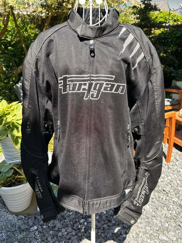 Furygan Highlander Vented motorjas - Zwart - Maat 2XL, Motoren, Kleding | Motorkleding, Ophalen of Verzenden, Tweedehands, Heren