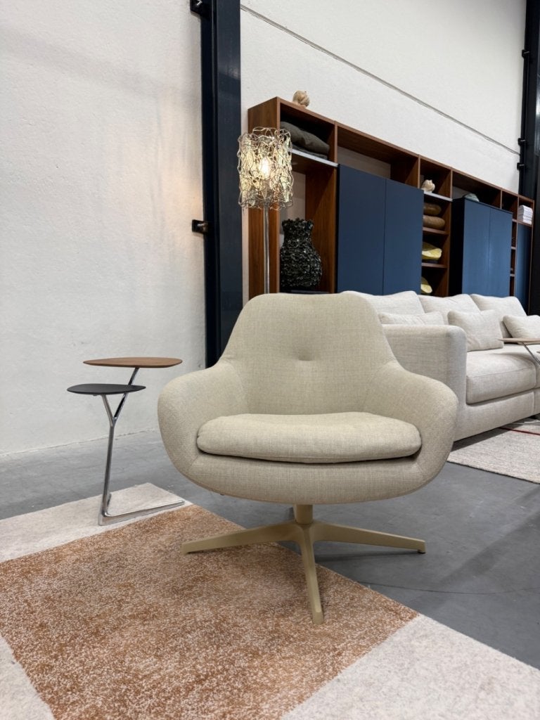 Nieuw Pode Sparkle One Draaifauteuil stof design stoel, Huis en Inrichting, Fauteuils, Leolux, Info@leolux.nl, Nieuw, 75 tot 100 cm
