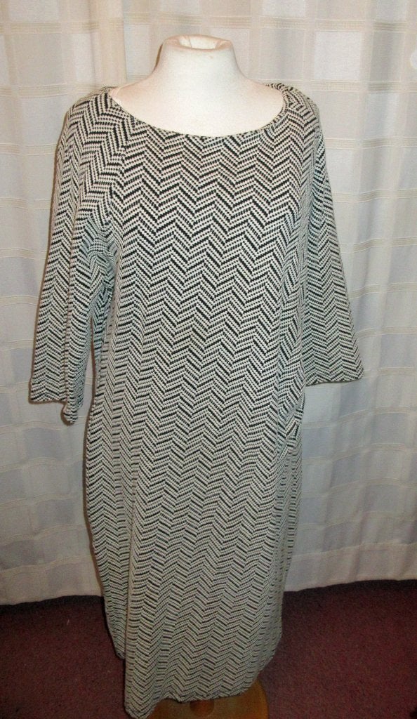 Jurk wit blauw maat 46 Laura di Sarpi A49, Overige kleuren, Maat 46/48 (XL) of groter, Ophalen of Verzenden, Zo goed als nieuw