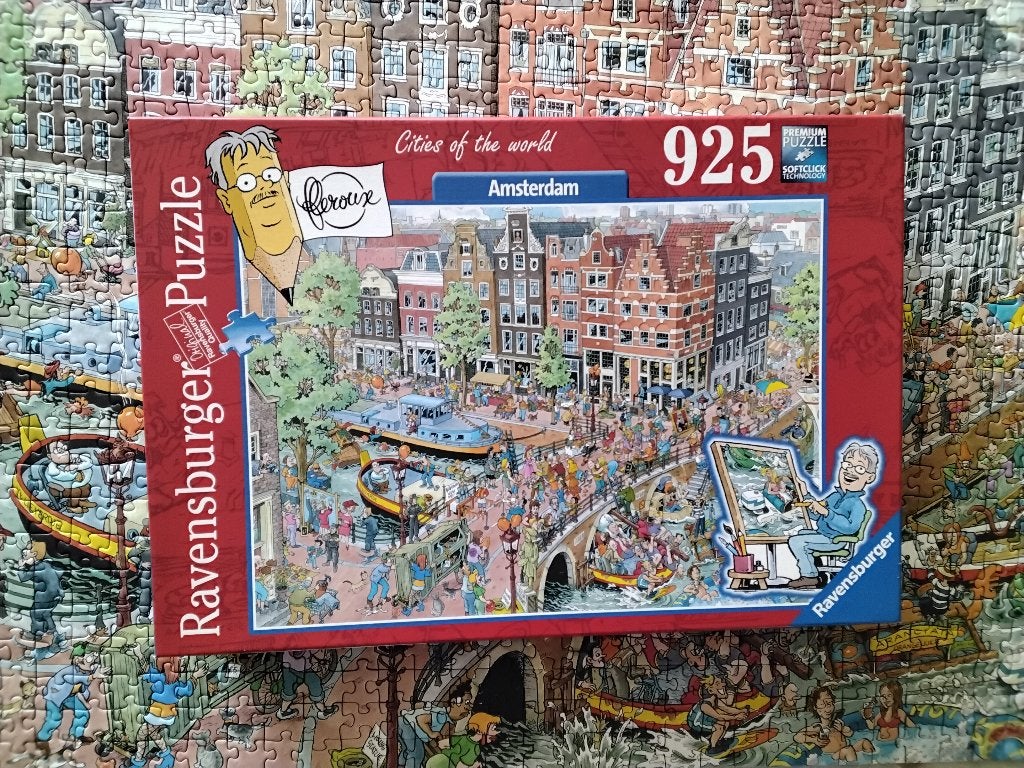 Ravensburger puzzel cities of the world Amsterdam, Ophalen, 500 t/m 1500 stukjes, Zo goed als nieuw, Legpuzzel