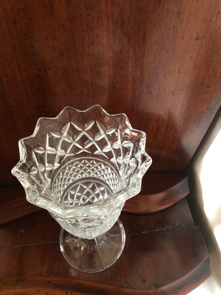 Vintage Glazen Vaas, Ophalen of Verzenden