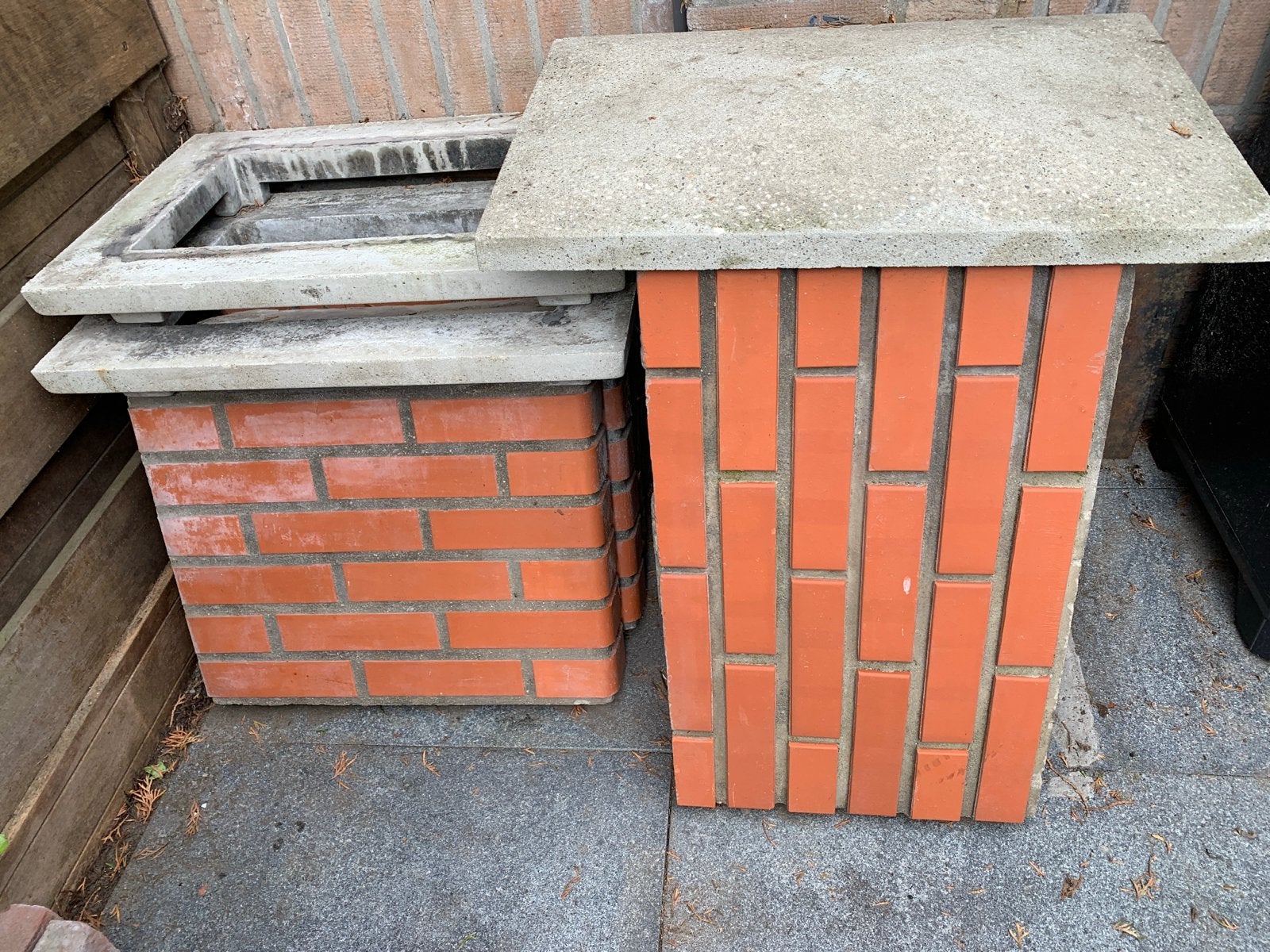 Overgebleven BBQ onderdelen schoorsteen, Tuin en Terras, Buitenkeukens, Ophalen, Gebruikt, Houtskool